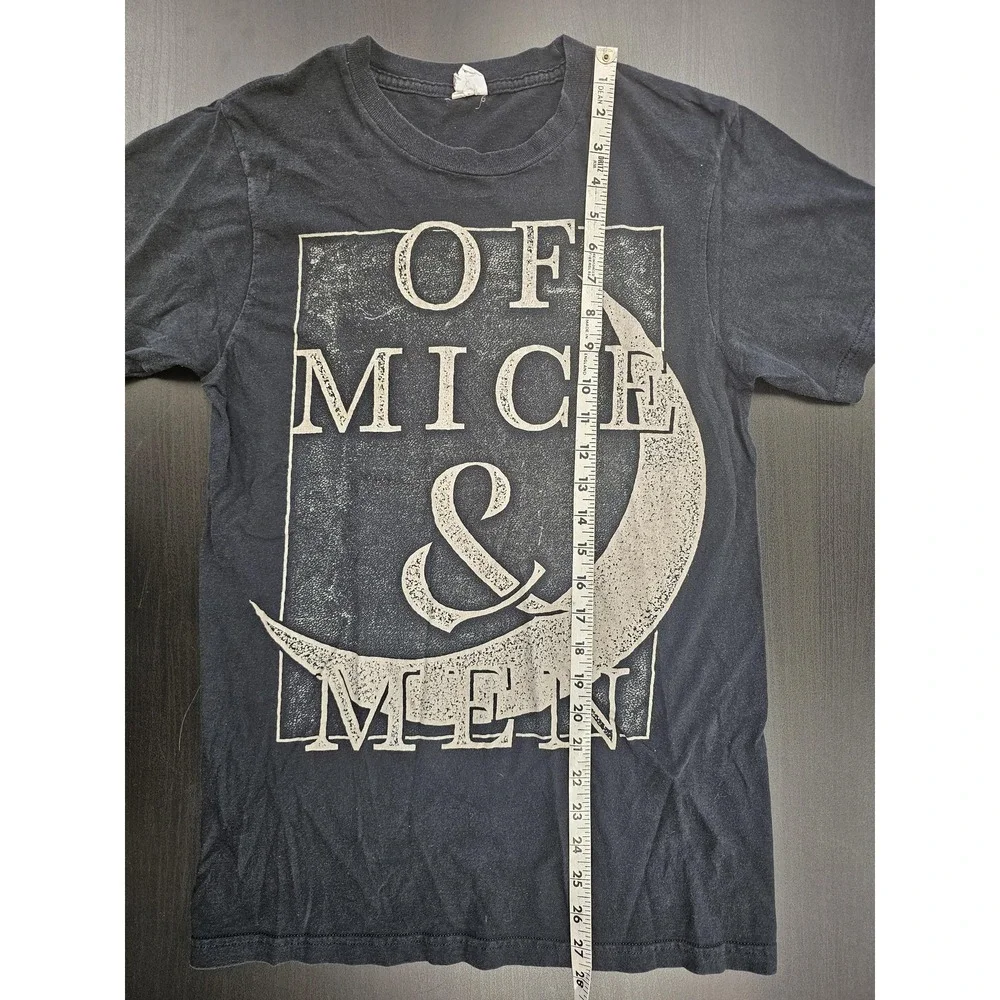 Of Mice & Men Shirt Mens Medium Black Band‎ Tee Bay Island Sportswear Rock Music - Picture 4 of 6